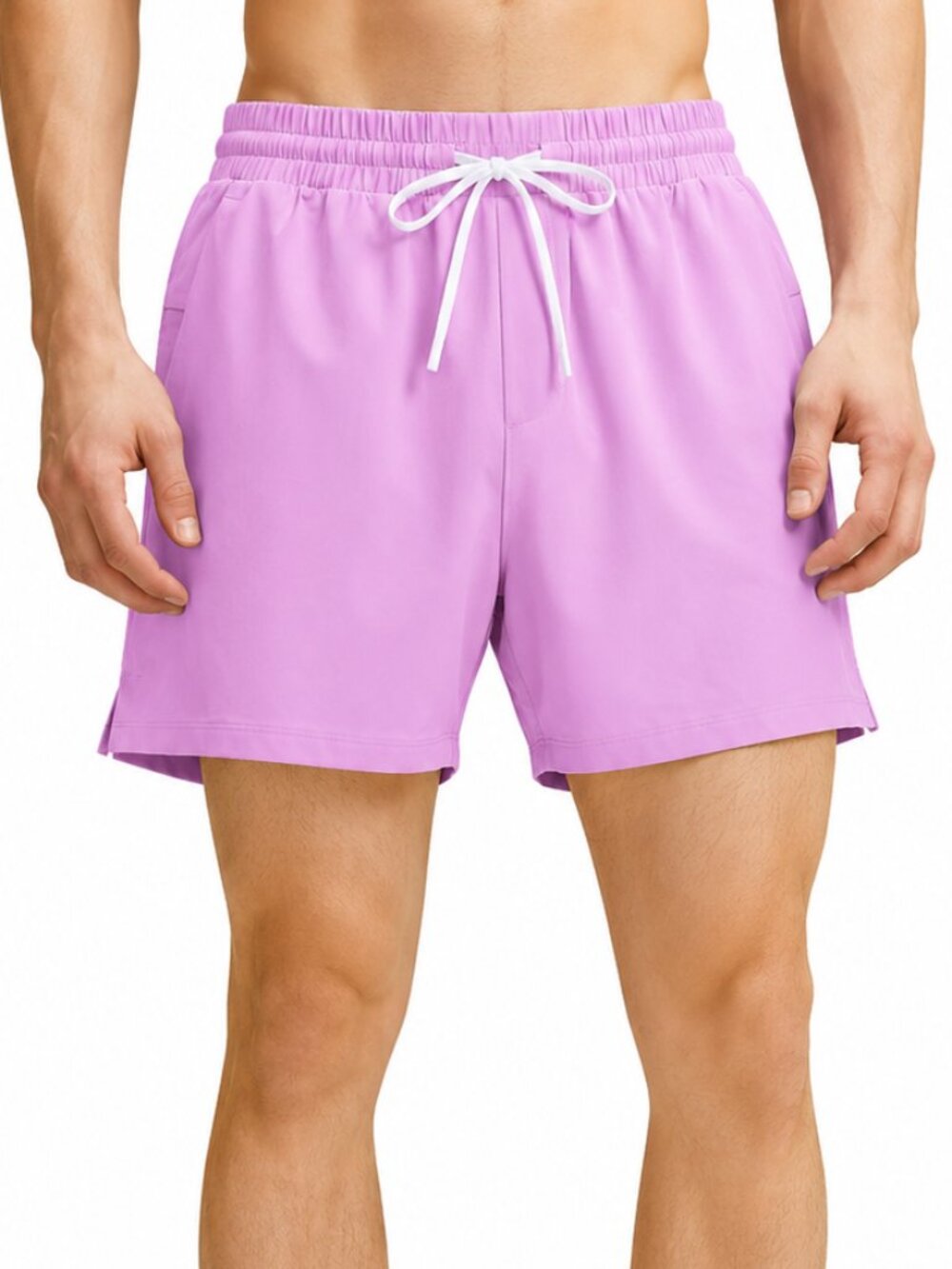 LULULEMON NWOT Pool Shorts Swim Trunks Classic Fit Beach Purple Mens Medium x 5”